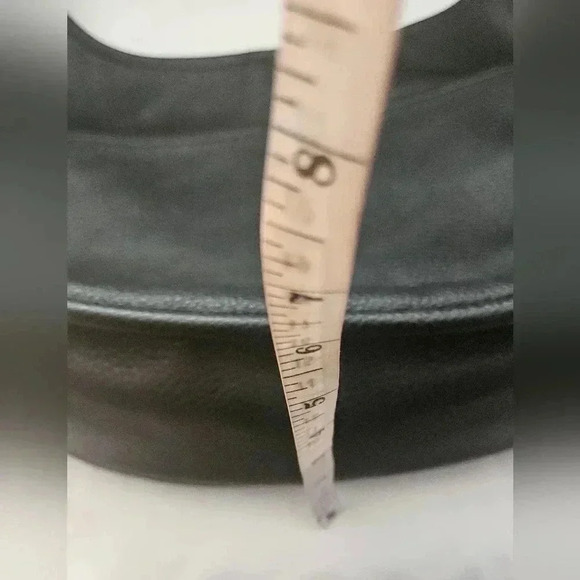 Antik Kraft 100% Vegan Pebbled Leather Black Hobo  Purse Bag Brass Hardware. - Picture 4 of 9